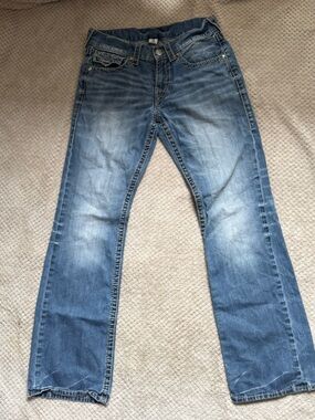 True Religion Men's Blue Vintage Wash Jeans